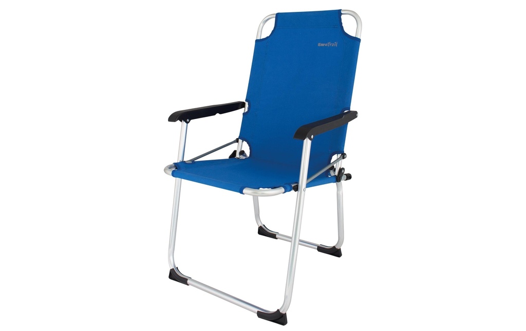 Eurotrail Chaise de camping Moita Bleu