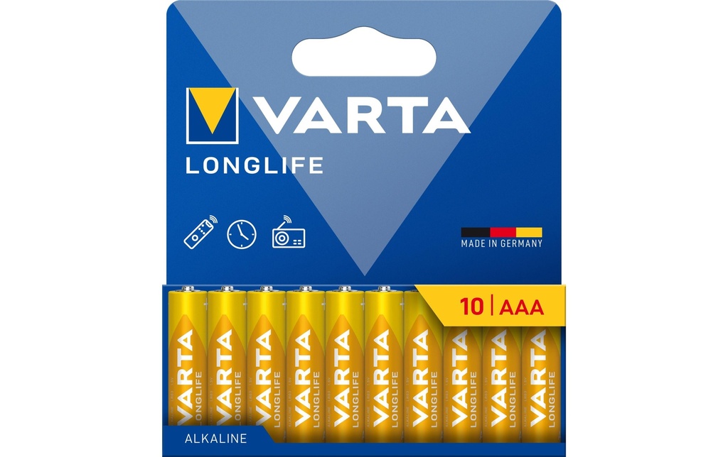 Varta Pile Longlife AAA , 10 Pièce/s