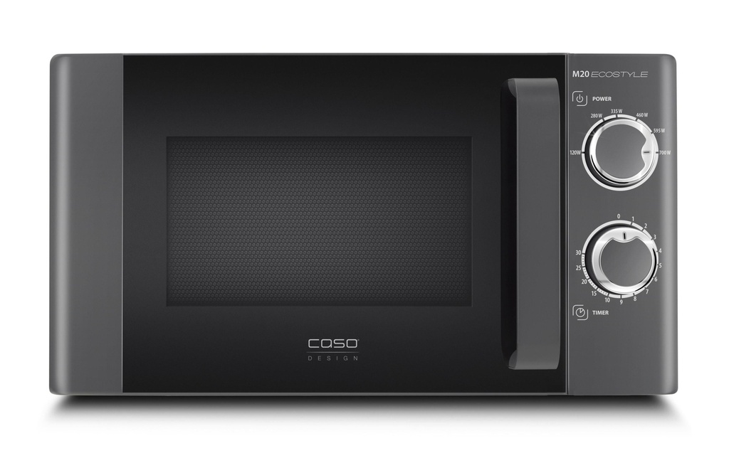 Caso Four à micro-ondes M20 Ecostyle Noir/Gris