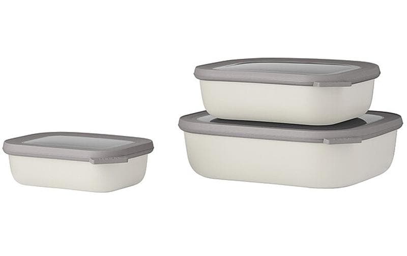 MEPAL Set de multi-bols Cirqula rectangulaire 3.5 l, blanc