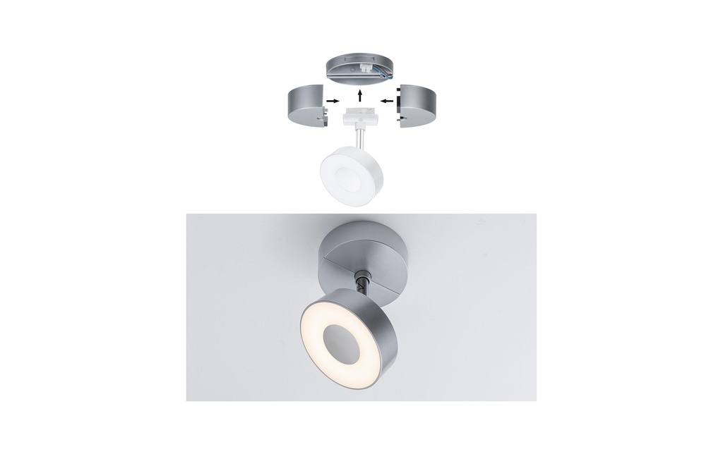 Paulmann Base URail Single Spot, Chrome