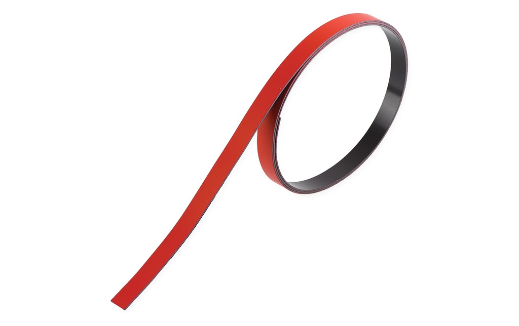 Berec Bande magnétique 10 mm x 1 m, Rouge