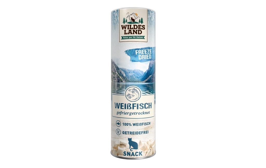 Wildes Land Collation pour chat Poisson blanc Freeze Dried 16 g