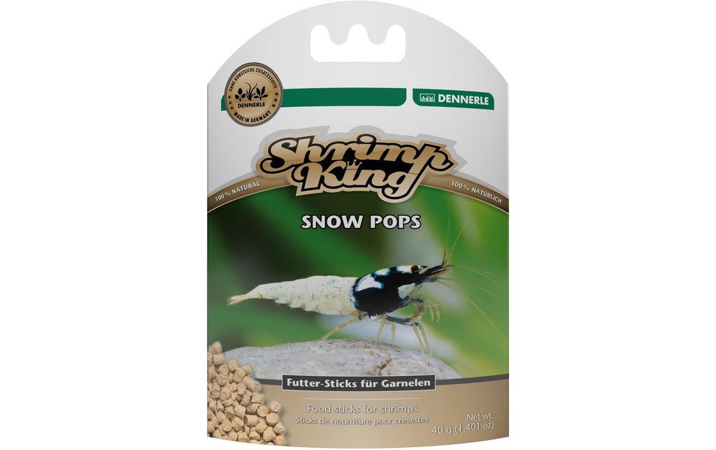 Dennerle Aliment complémentaire Shrimp King Snow Pops, 40 g