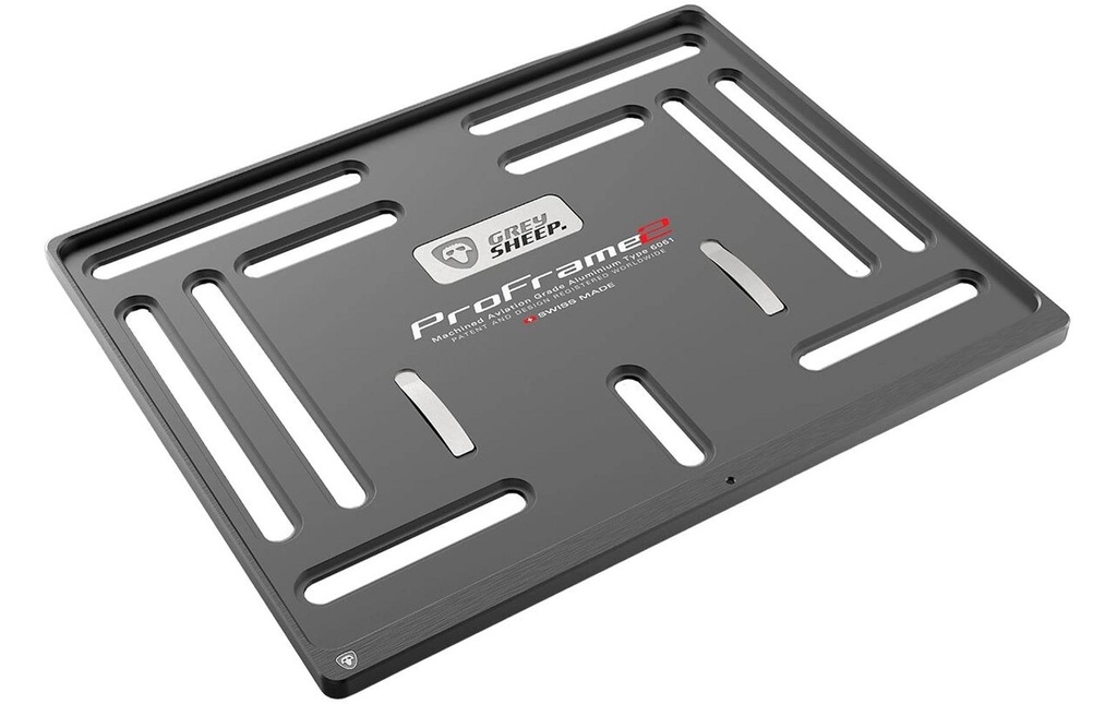 GREY SHEEP. Supports de plaque d’immatriculation ProFrame 2, Dark Knight Black