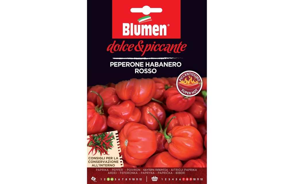 Blumen Semence Paprika Habanero Rosso