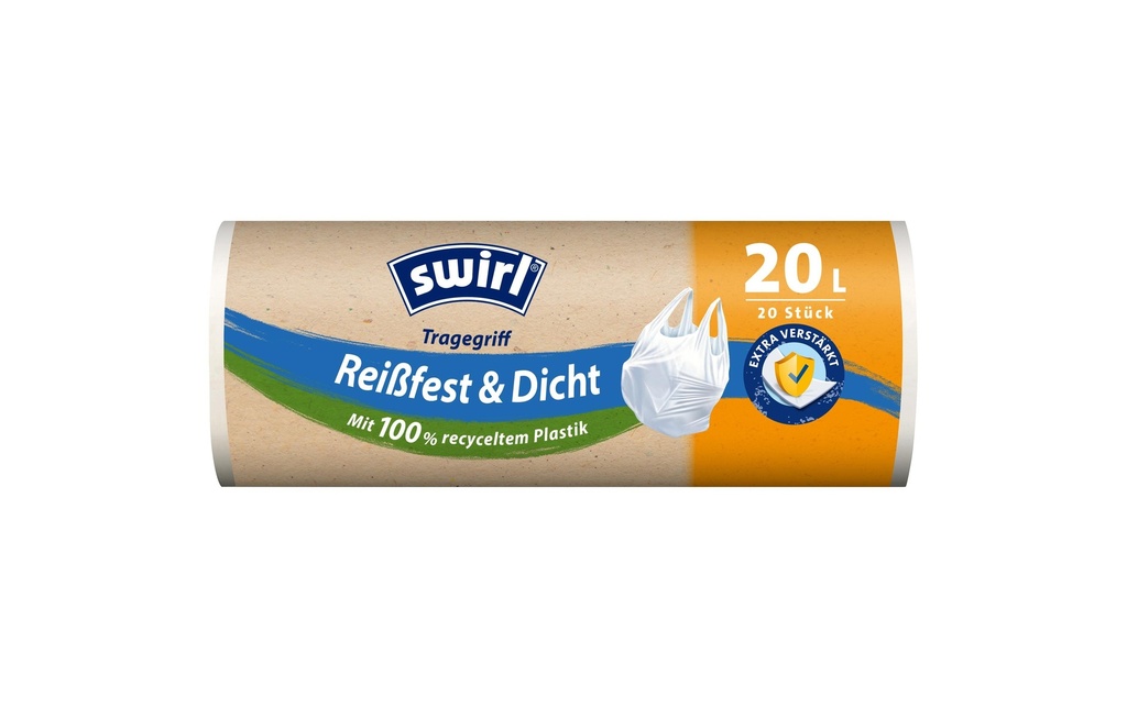 Swirl Sacs poubelle Résistant à la déchirure et étanche 20 l, 20 pièces