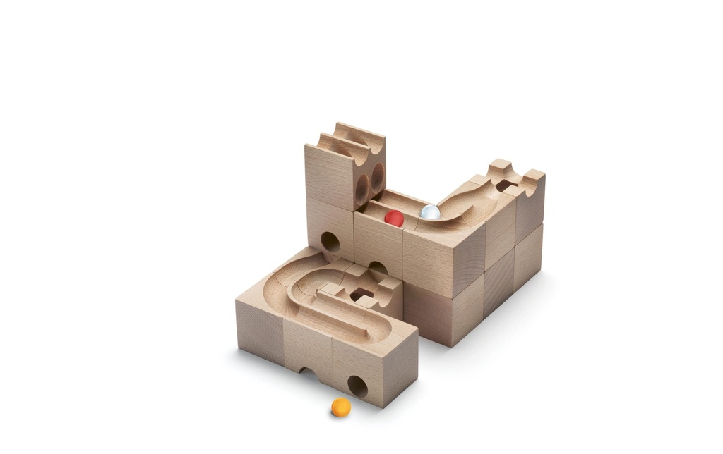 Cuboro Accessoires pour circuits de billes Duo Le kit supplémentaire pour les pistes à deux voies
