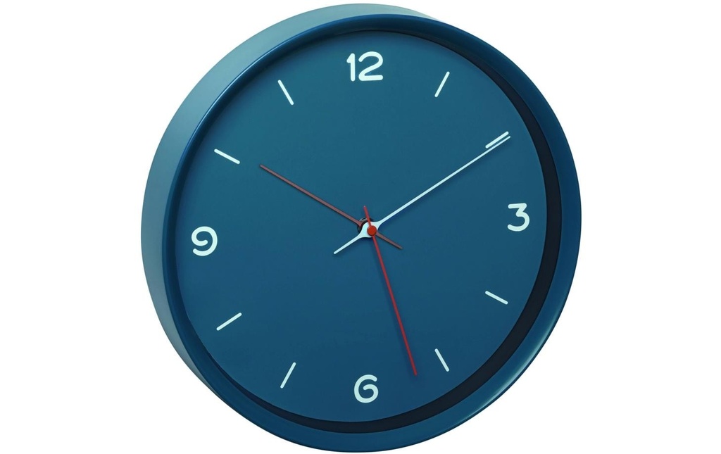 TFA Dostmann Horloge murale Analogique Pétrole, Ø 30,9 cm