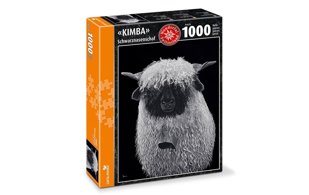 Carta.Media Puzzle Mouton à nez noir Kimba 1000 pièces