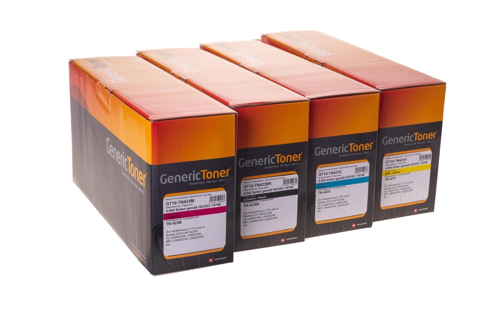 GenericToner Toner Brother TN-423 KIT Magenta/Yellow/noir/Cyan