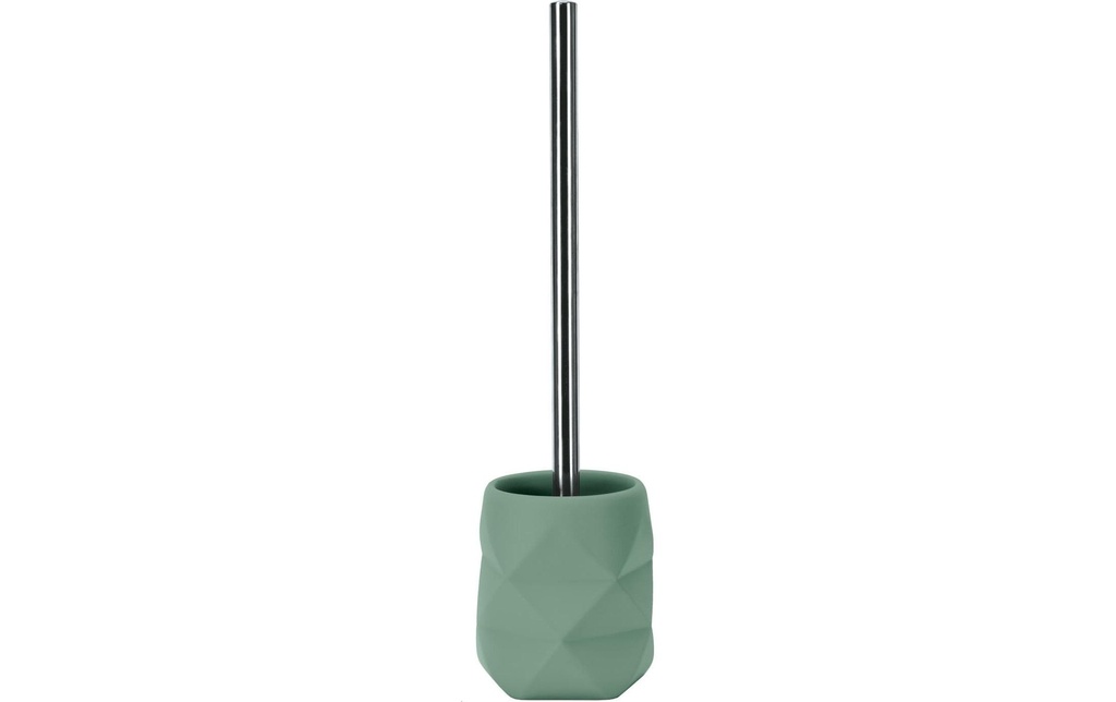Kleine Wolke Brosse à toilettes Crackle Vert olive, Polyrésine