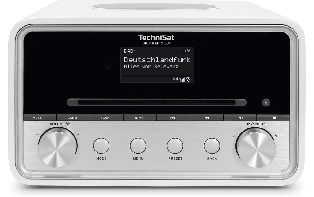 Technisat Radio DAB+ DigitRadio 586 Argenté/Blanc