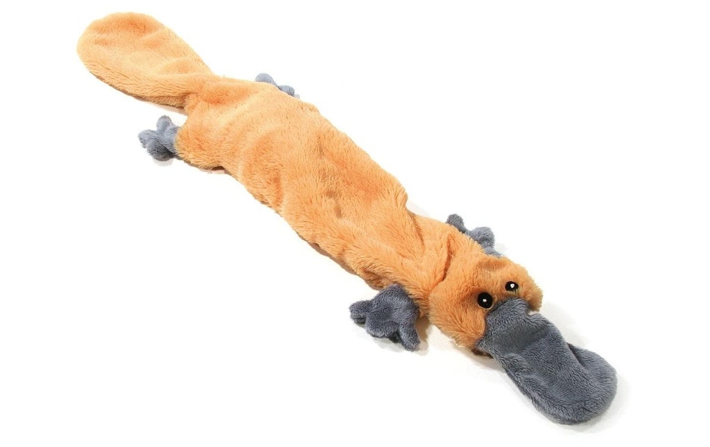 SwissPet Jouet pour chien Ornithorynque à sonnettes, L, 60 cm, brun