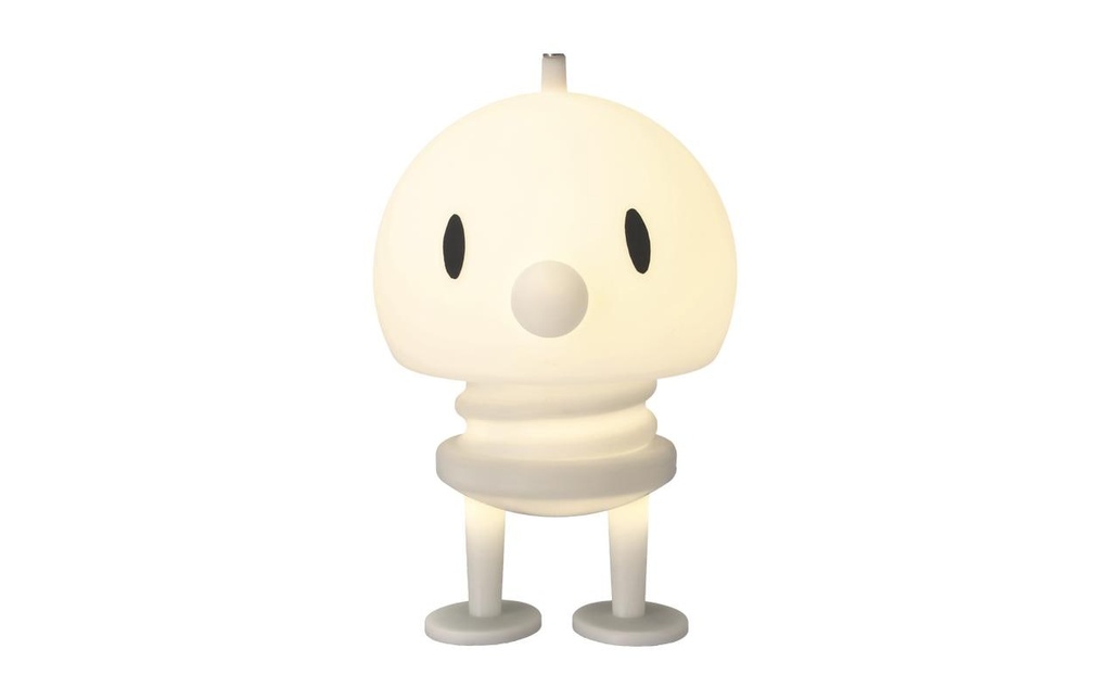 Hoptimist Lampe de bureau Lampe en PE souple XL, 15 x 15 x 23 cm, Blanc