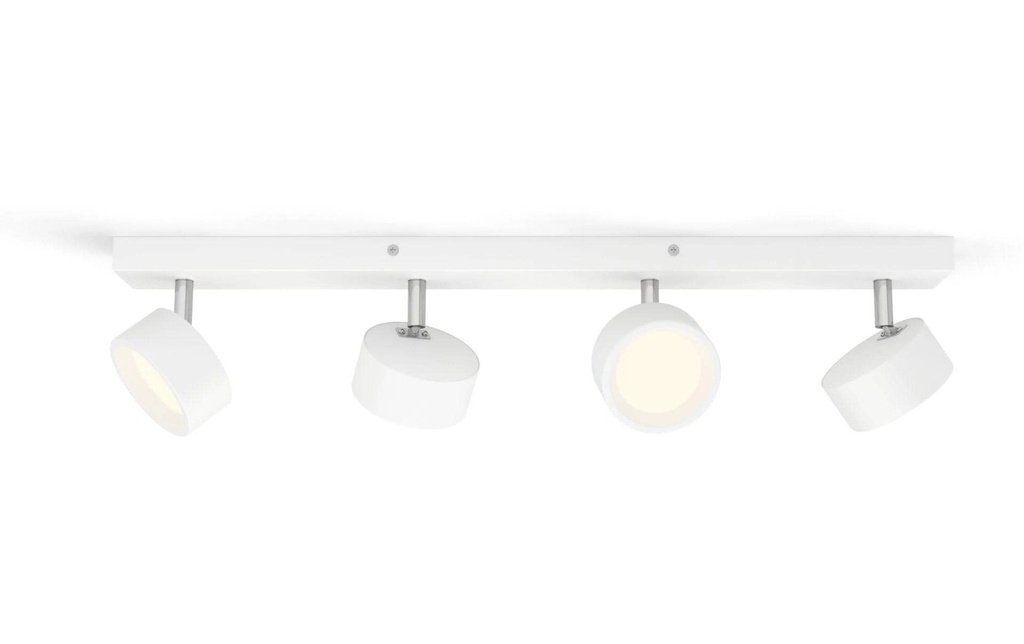 Philips Spot encastré Bracia 4 x 5.5W 2700K Blanc