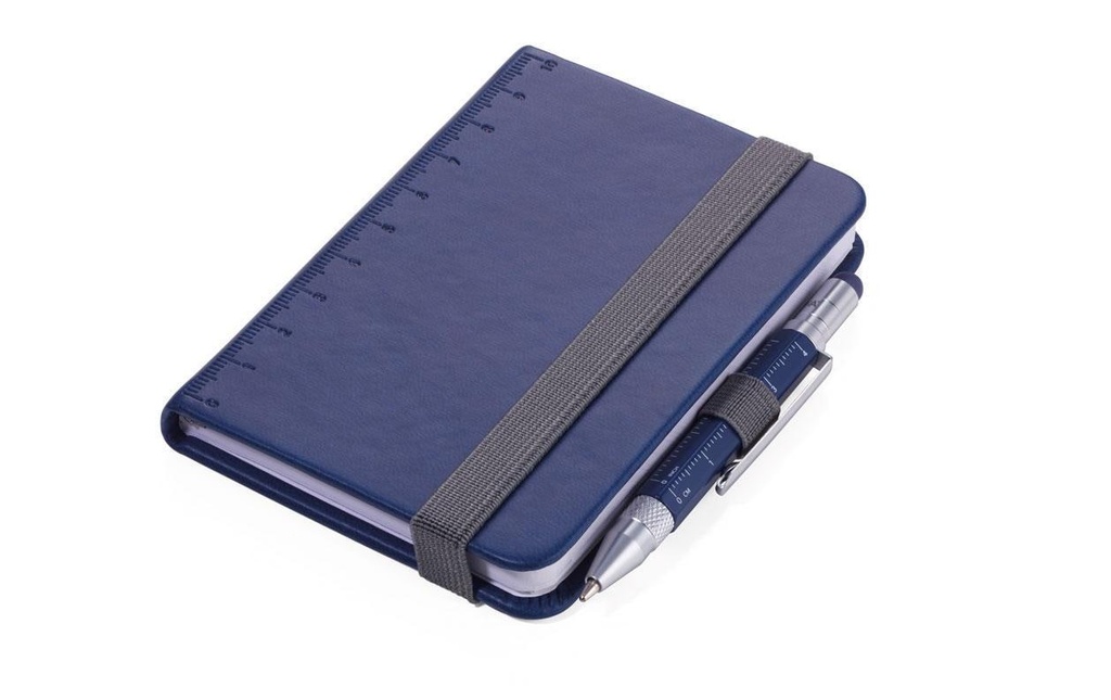 Troika Carnet de notes LILIPAD LILIPUT A7, Vierge, Bleu foncé