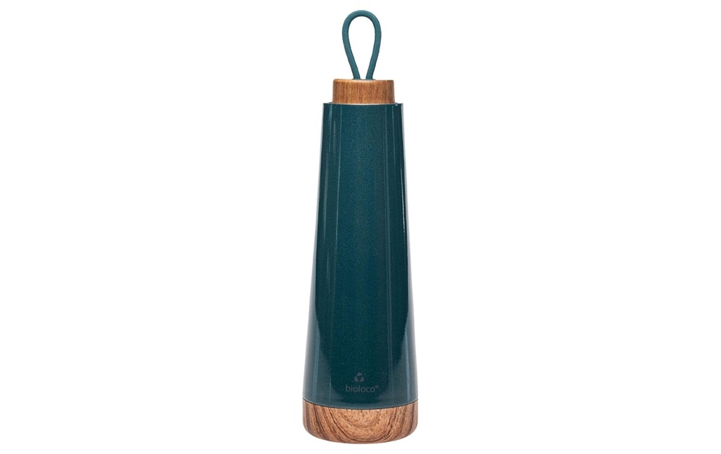 BioLoco Bouteille isotherme Loop-Petrol 500 ml, Vert foncé