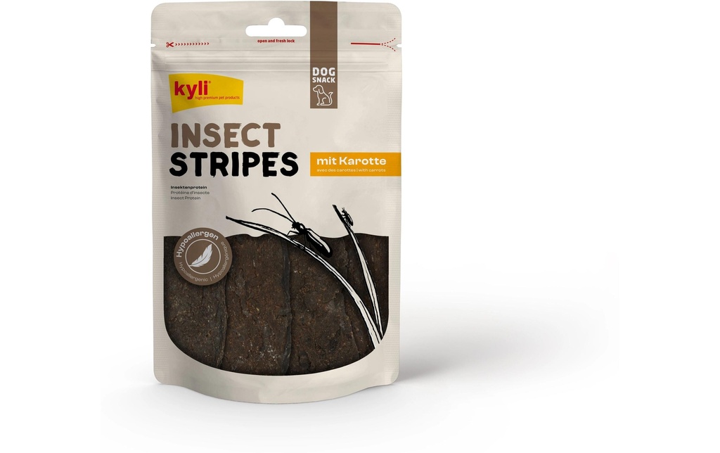 kyli Produit à mâcher  InsectStripes aux carottes 100 g