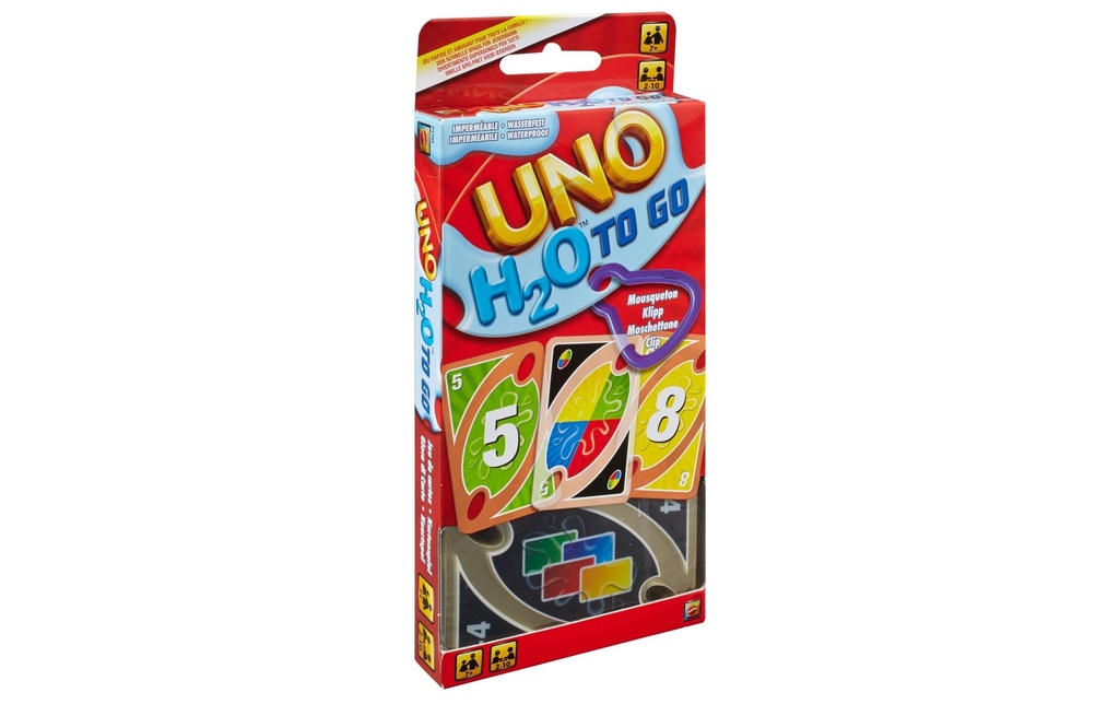 Mattel Spiele Jeux de cartes UNO H2O To Go