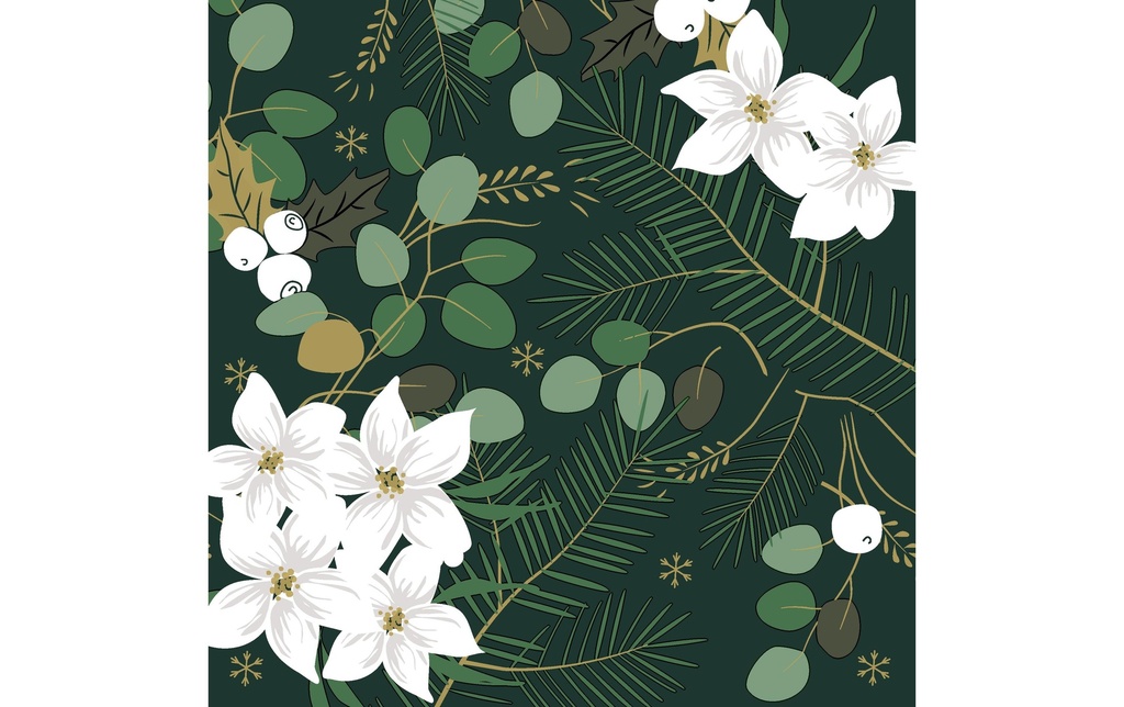 Paper + Design Serviettes en papier Wintergarden 33 cm x 33 cm, 20 Pièce/s