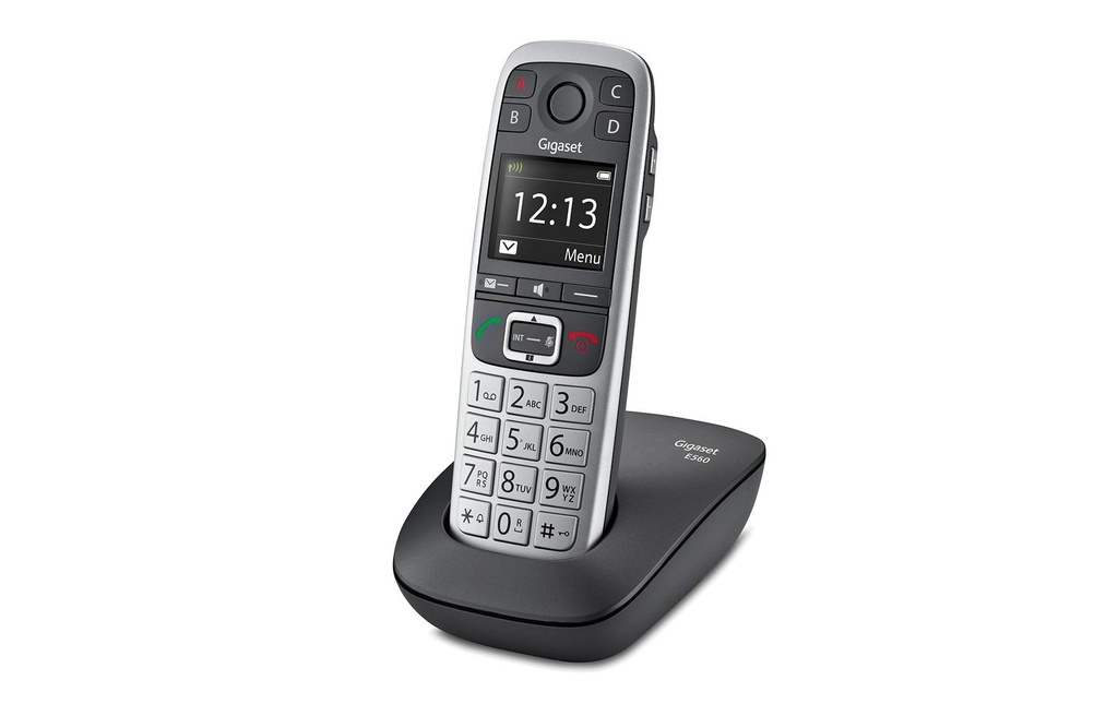 Gigaset Téléphone sans fil E560 Noir/Argenté
