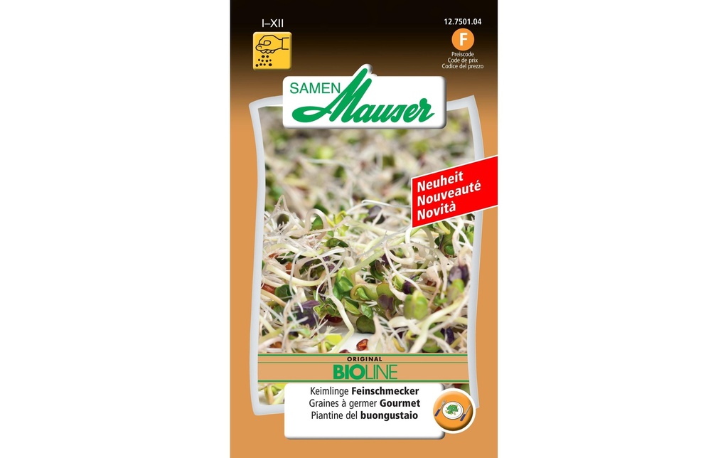 Samen Mauser Semence Bioline Les graines de germe gourmets