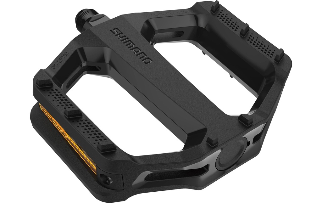 Shimano Pédales de vélo PD-EF102 Noir avec réflecteur