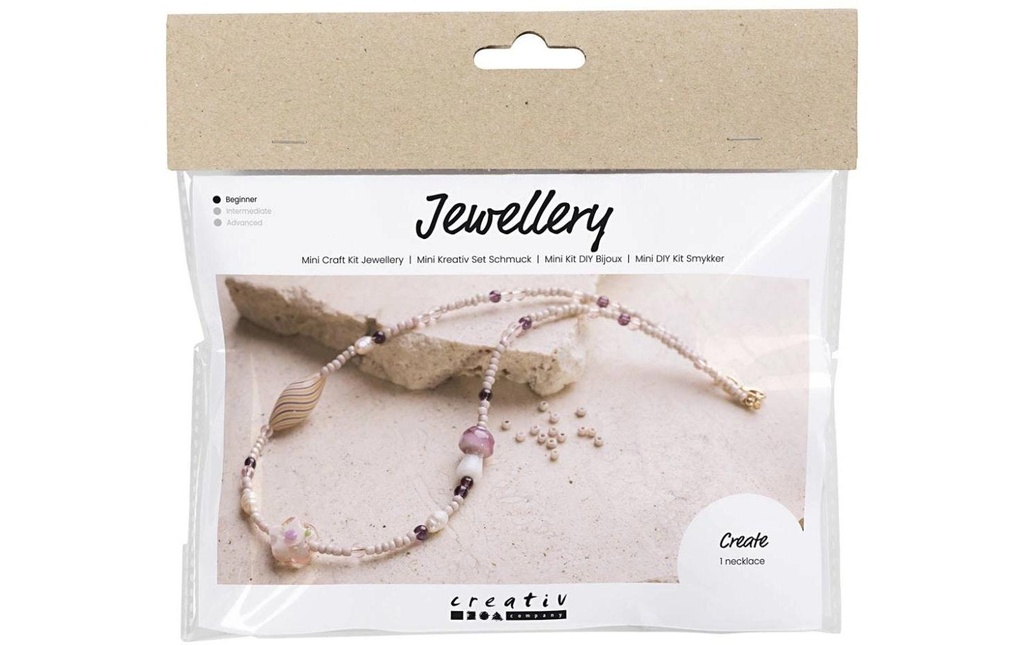 Creativ Company Kits de bricolage pour bijoux Collier Tons roses