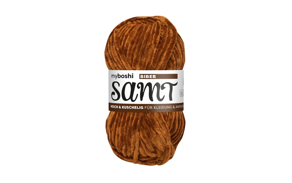 myBoshi Laine Chenille velours castor 100 g, 100 m