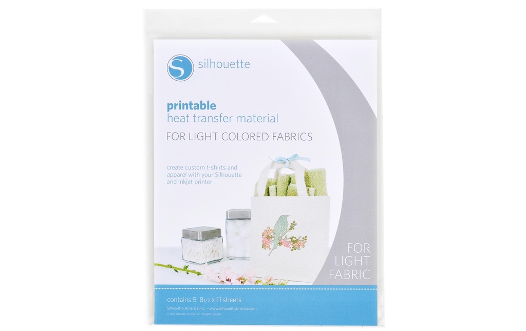 Silhouette Film thermocollant pour tissus blancs tissus blancs