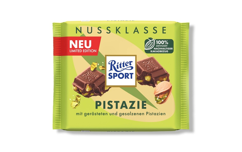 Ritter Sport Chocolat Pistache 100 g