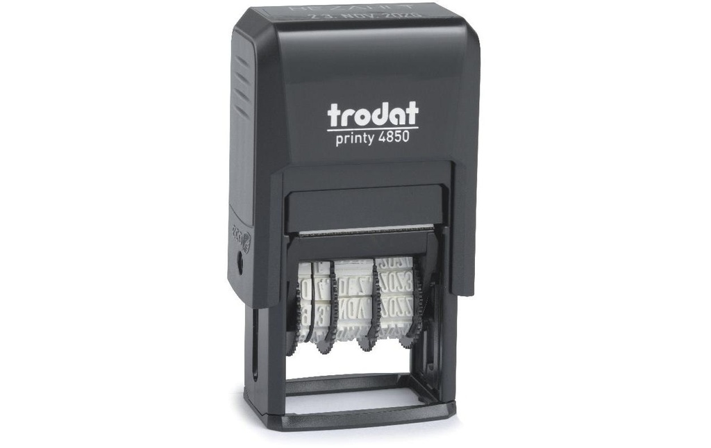 Trodat Tampons dateurs et de mots Printy 4850 4 x 26 mm, rouge / bleu