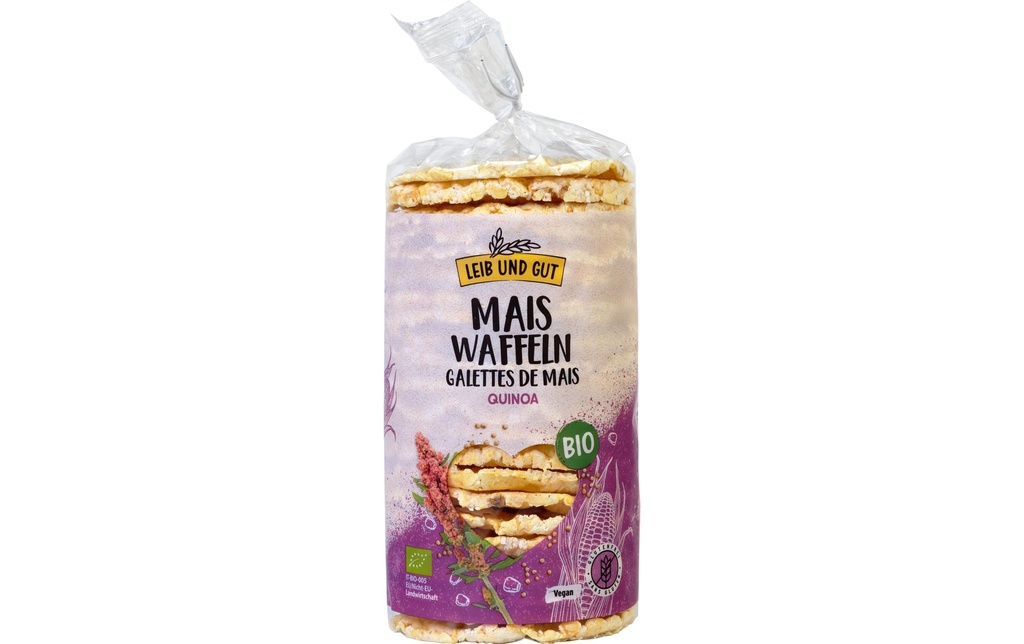 Leib und Gut Bio Galettes de maïs Quinoa 120 g