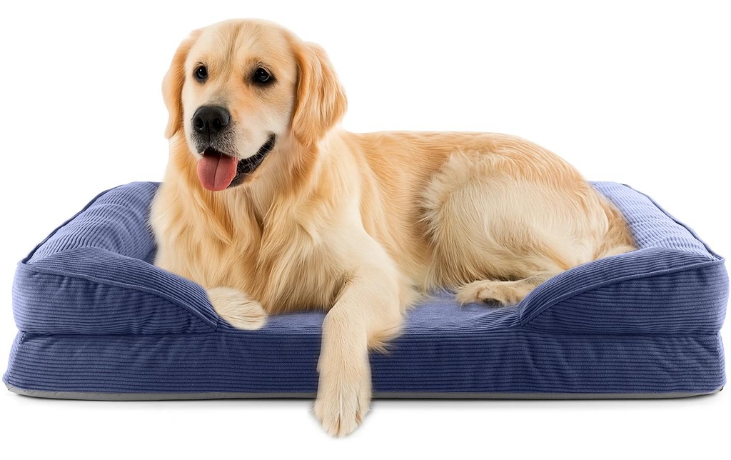 Lumaland Lit pour chien Indoor Cord L Bleu foncé
