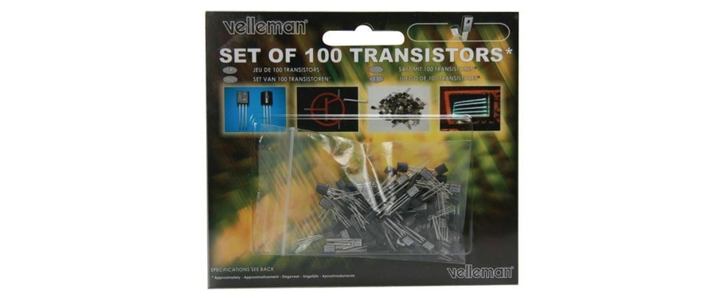 Velleman Transistors Set K/TRANS1 100 Pièce/s