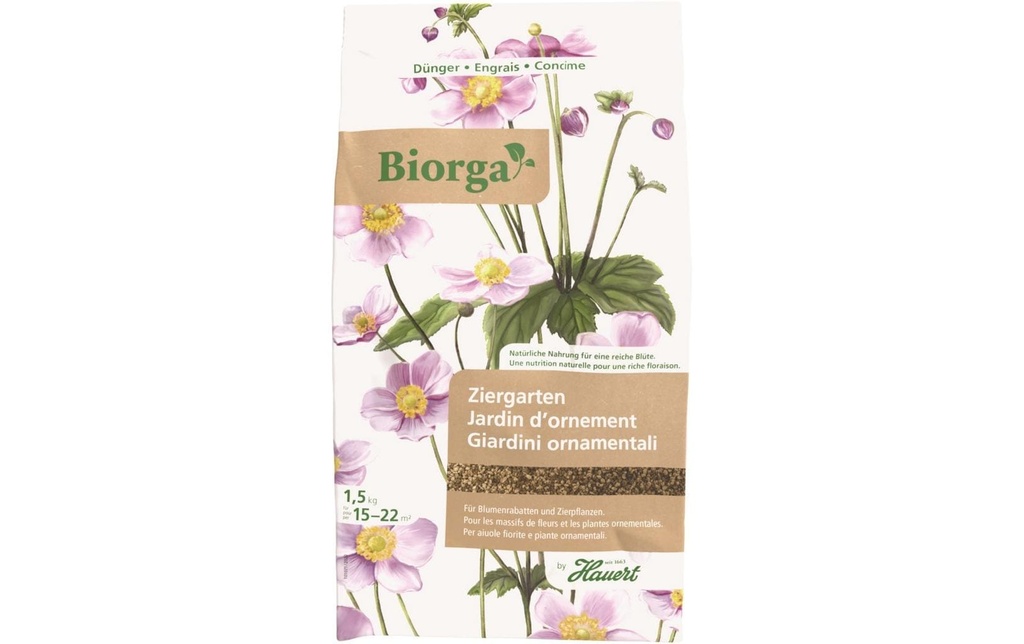 Hauert Engrais Le jardin d'ornement de Biorga avec Humoperl, 1.5 kg