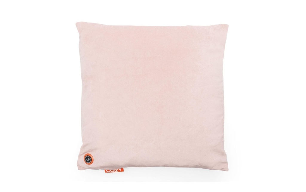 Bodi-Tek Coussin chauffant Cozy Una Samt Fonctionnement sur batterie, rose clair