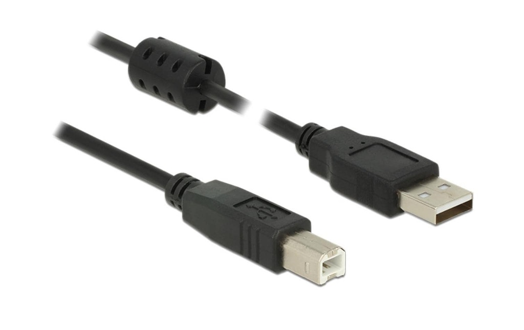 Delock Câble USB 2.0  USB-A - USB-B 5 m