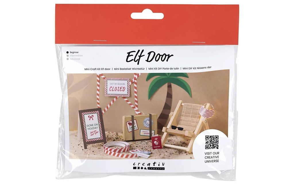Creativ Company Mini ustensiles Porte des elfes / porte des lutins Scène Vacances