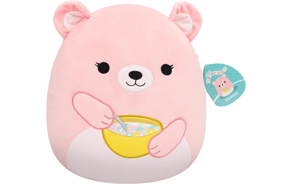Squishmallows Animal en peluche Squishmallows Hominy Ours à la pêche 30 cm