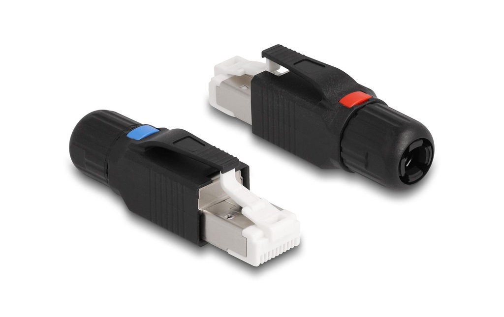 Delock Connecteur RJ45 Cat.6A 1 Pièce/s, Noir