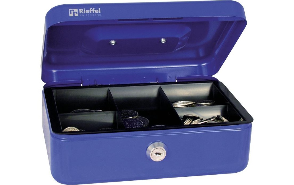 Robert Rieffel Caisse à monnaie VT-GK 2 77 x 207 x 157 mm, bleu