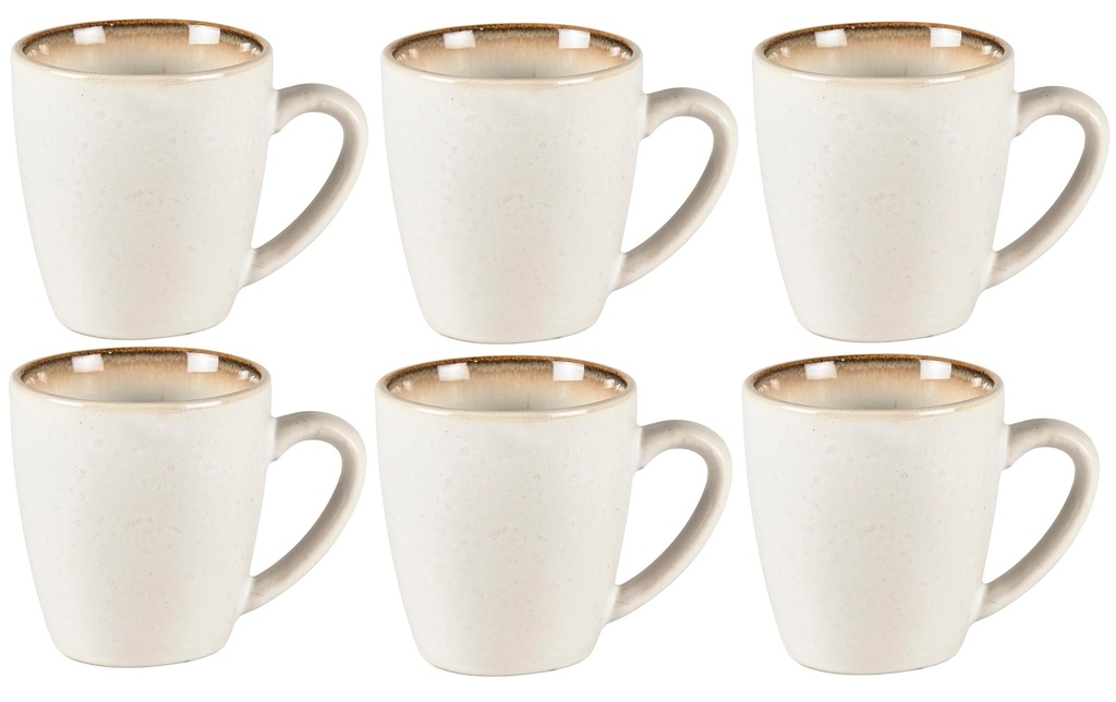 Bitz Tasse à café 190 ml, 6 Pièce/s, Beige/Crème