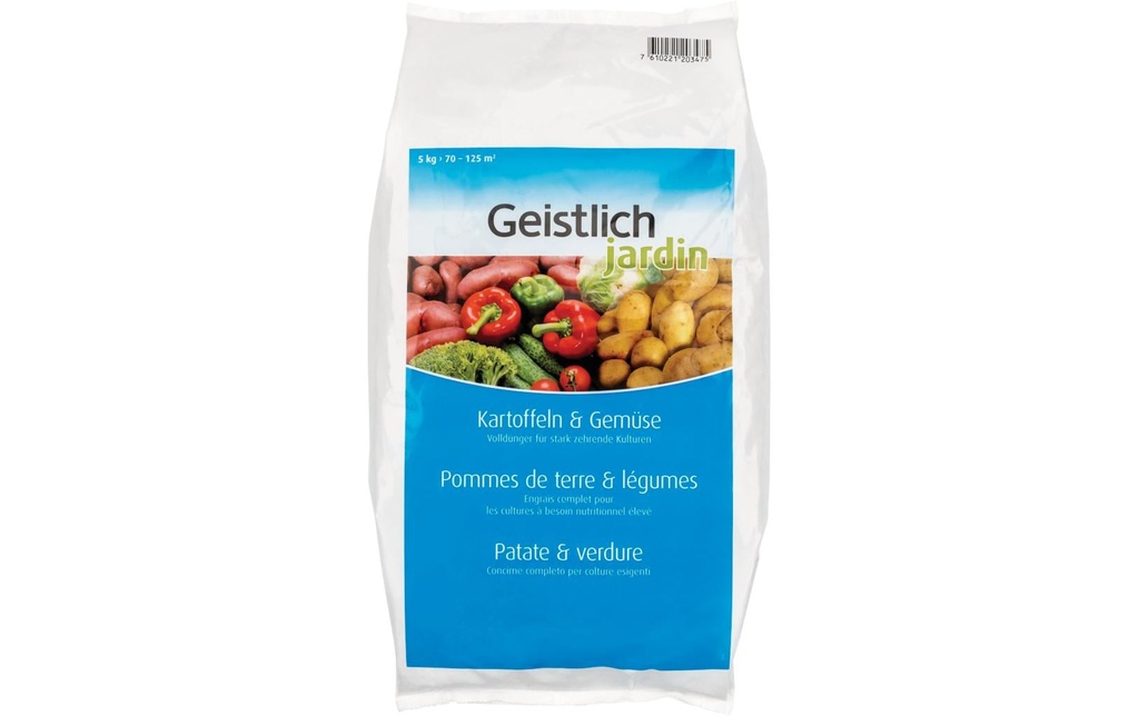 Hauert Geistlich Engrais pour pommes de terre et légumes 5 kg