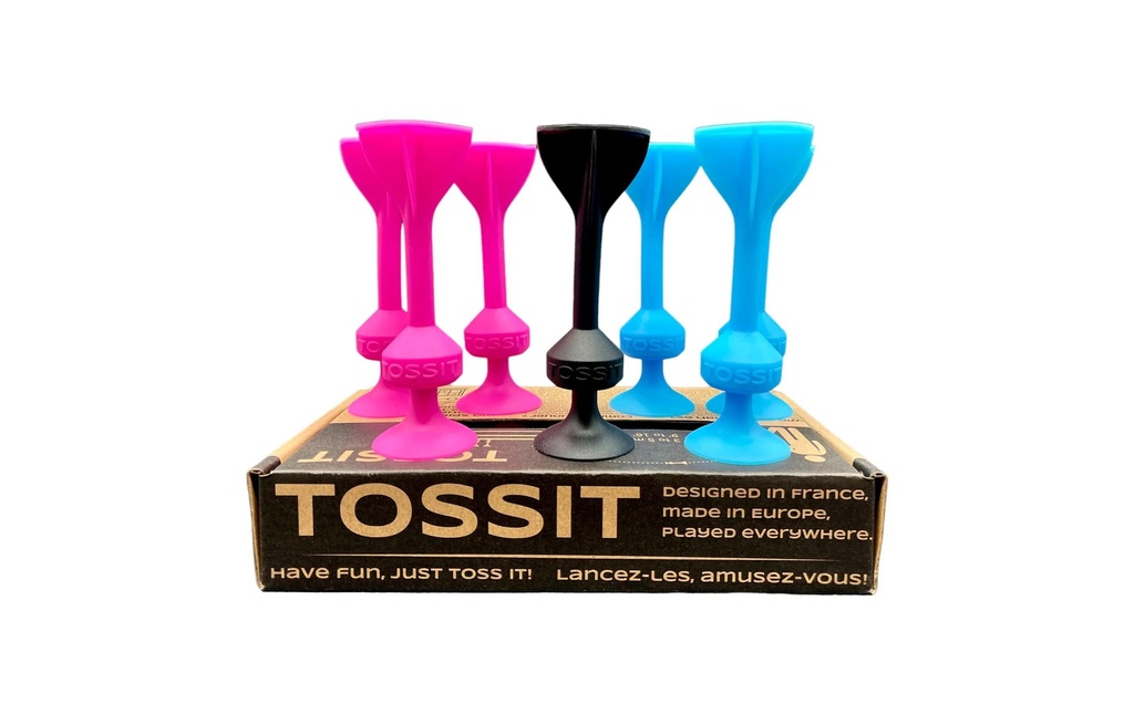 Tossit Fléchettes à ventouse Rose / Bleu