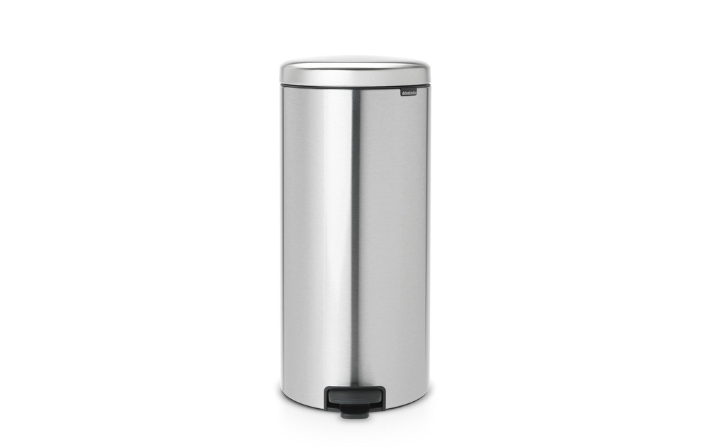 Brabantia Poubelle à pédale NewIcon Preuve d'empreinte digitale  30 l, Acier mat