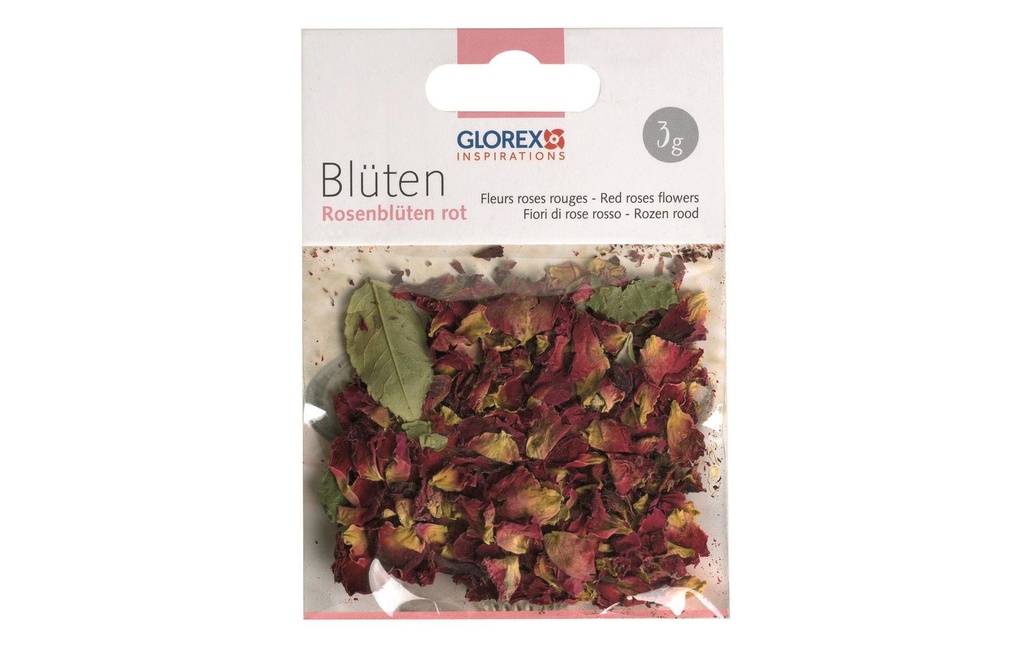 Glorex Fleurs Pétales de rose 3g