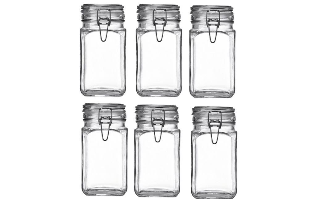 Montana Bocal à provisions Cucina 6 pièces, 1 l, Transparent