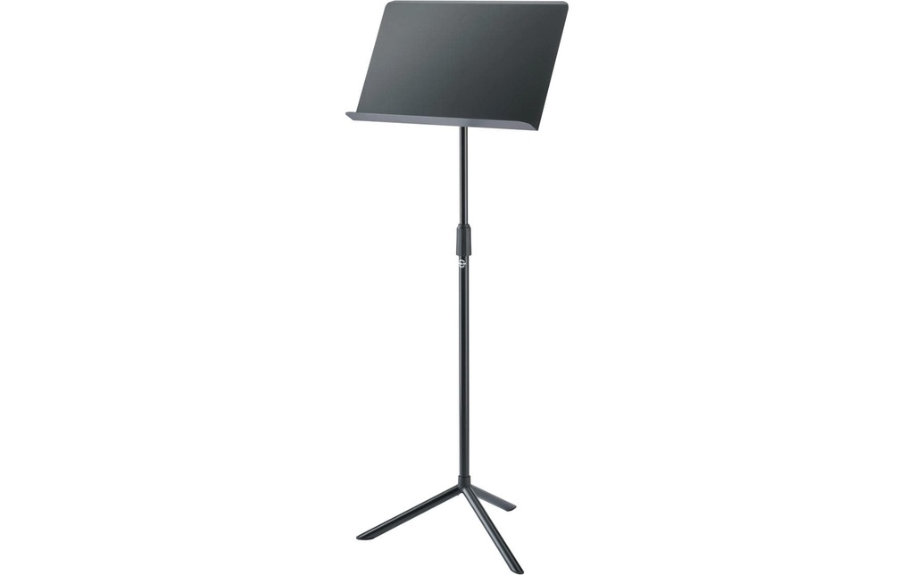 K&M 11924 Pupitre d'orchestre avec plaque en acier, empilable, noir
